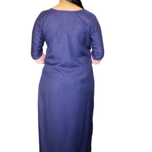 Women casual wear Straight Kurti (Blue and pink)